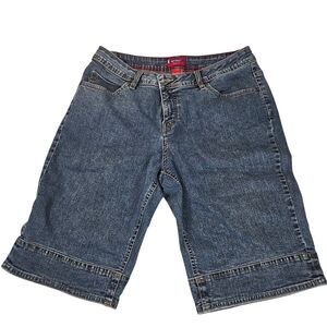 Levi's Women's Medium Blue Boyfriend Denim Bermuda Shorts